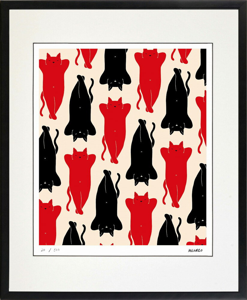 【スーパーSALE10%OFF】絵画 MEOMEO ネコは眠る インテリア 壁 に飾る絵 リビング 玄関 ギフト 子ども部屋 かわいい 元気になる絵 プレゼント...