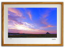最大100%ポイントバック!限定抽選 版画 絵画 夕焼けのモンサンミッシェル001 ノルマンディ/インテリア 額入り 額装込 風景画 油絵 ポスター アート ア...