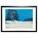 【抽選ポイント100%バック】版画 吹雪 (Issey)インテリア 壁掛け 額入り 風景画 ポスター アート リビング 玄関に飾る 風水 プレゼント モダン ア...