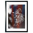 【抽選ポイント100%バック】版画 genesis_black (HinoiroSiva)インテリア 壁掛け 額入り 風景画 ポスター アート リビング 玄関に...