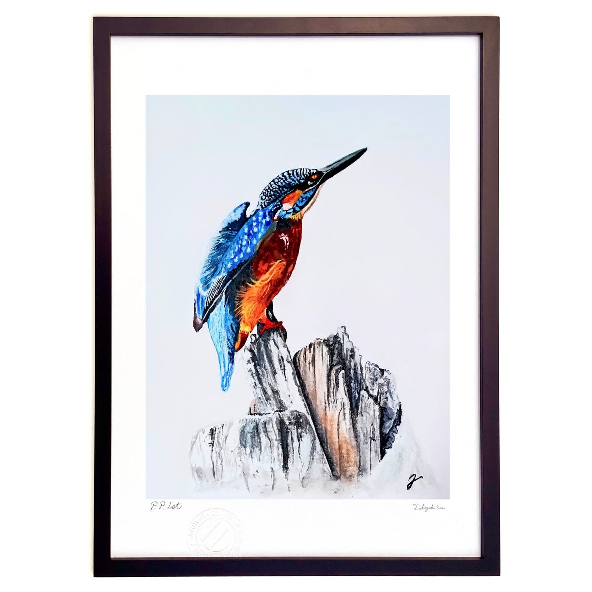 【スーパーSALE半額】版画 飛び立つとき (横山浩二)インテリア 壁掛け 額入り 風景画 ポスター アート リビング 玄関に飾る 風水 プレゼント モダン ア...