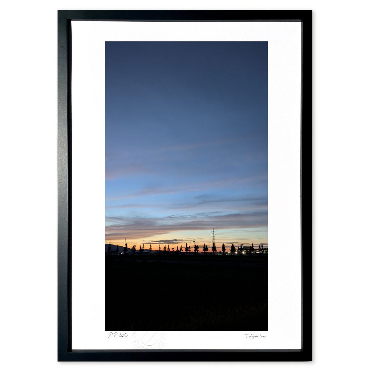 【スーパーSALE半額】版画 マジックアワー (Key Sky)インテリア 壁掛け 額入り 風景画 ポスター アート リビング 玄関に飾る 風水 プレゼント モ...