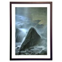 【スーパーSALE半額】版画 マイナスイオン (mitan)インテリア 壁掛け 額入り 風景画 ポスター アート リビング 玄関に飾る 風水 プレゼント モダン...