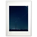 【スーパーSALE半額】版画 皆既月食と流れ星 (ゆりまる)インテリア 壁掛け 額入り 風景画 ポスター アート リビング 玄関に飾る 風水 プレゼント モダン...