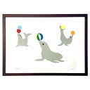 【スーパーSALE半額】版画 ボール遊び (山川)インテリア 壁掛け 額入り 風景画 ポスター アート リビング 玄関に飾る 風水 プレゼント モダン アートフ...