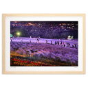 【スーパーSALE半額】版画 花に魅了される人たち (小野 忠)インテリア 壁掛け 額入り 風景画 ポスター アート リビング 玄関に飾る 風水 プレゼント モ...