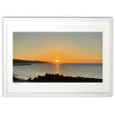 【スーパーSALE半額】版画 来光 (ビリー)インテリア 壁掛け 額入り 風景画 ポスター アート リビング 玄関に飾る 風水 プレゼント モダン アートフレー...