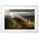 【スーパーSALE半額】版画 差し込む光 (小野 忠)インテリア 壁掛け 額入り 風景画 ポスター アート リビング 玄関に飾る 風水 プレゼント モダン アー...