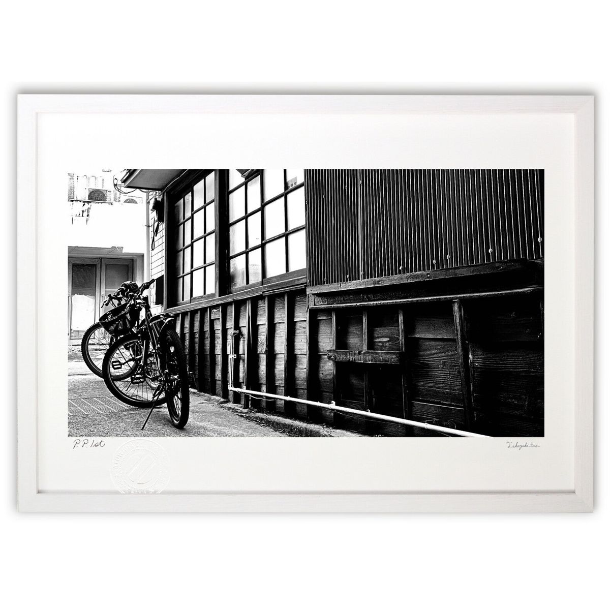 【スーパーSALE半額】版画 路地裏の声 (ビリー)インテリア 壁掛け 額入り 風景画 ポスター アート リビング 玄関に飾る 風水 プレゼント モダン アート...