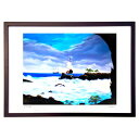 【スーパーSALE半額】版画 帆船…嵐の船出 (Issey)インテリア 壁掛け 額入り 風景画 ポスター アート リビング 玄関に飾る 風水 プレゼント モダン...