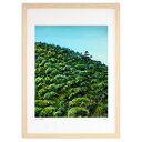 【抽選ポイント100%バック】版画 城跡のある山 (Art Dream Awaji)インテリア 壁掛け 額入り 風景画 ポスター アート リビング 玄関に飾る ...