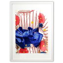 【抽選ポイント100%バック】版画 夏まつり (luar)インテリア 壁掛け 額入り 風景画 ポスター アート リビング 玄関に飾る 風水 プレゼント モダン ...