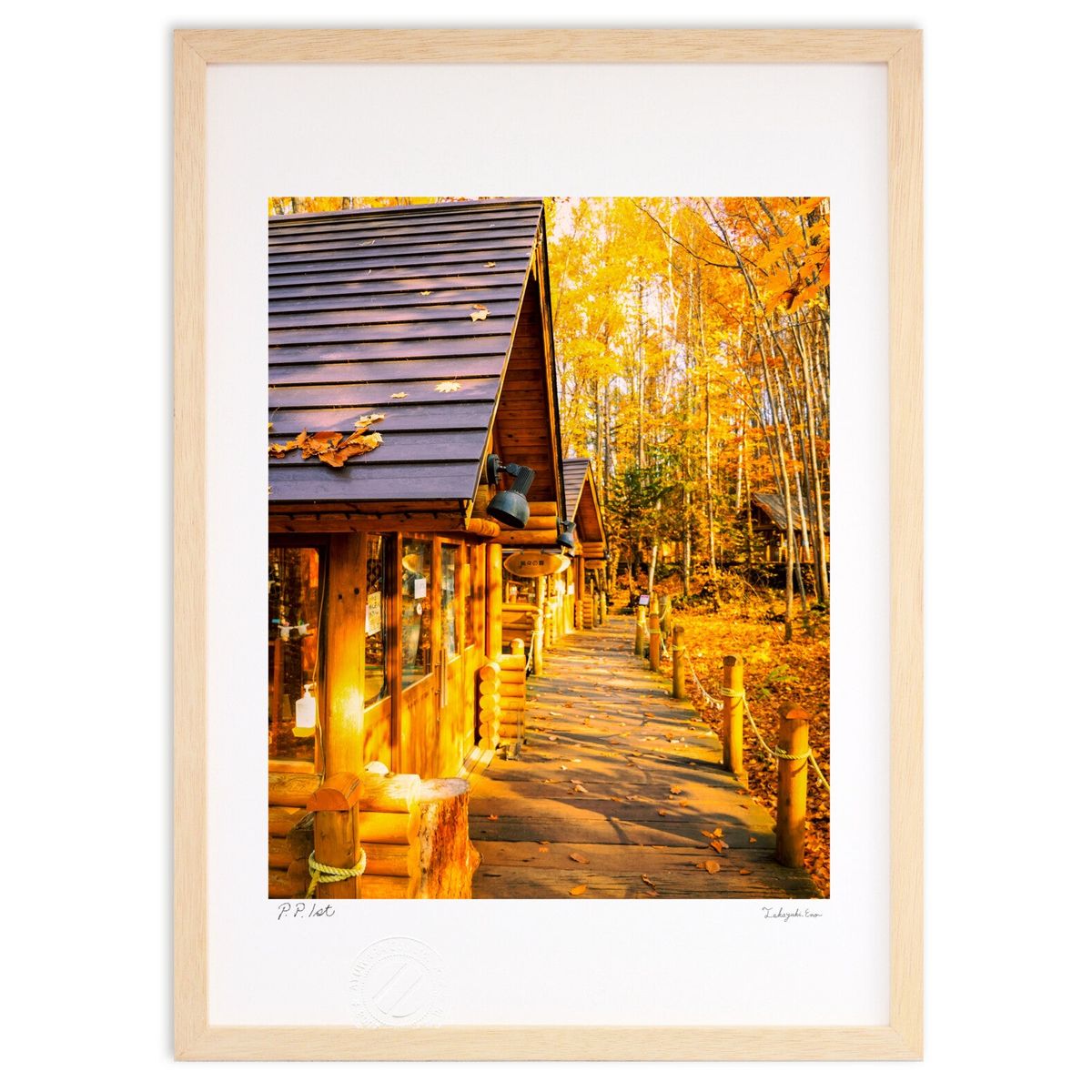 【スーパーSALE半額】版画 富良野のニングルテラス (たけしゅう)インテリア 壁掛け 額入り 風景画 ポスター アート リビング 玄関に飾..