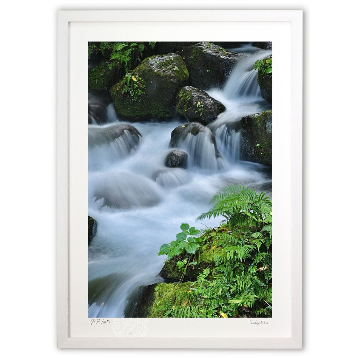 【スーパーSALE半額】版画 涼 (mitan)インテリア 壁掛け 額入り 風景画 ポスター アート リビング 玄関に飾る 風水 プレゼント モダン アートフレ...