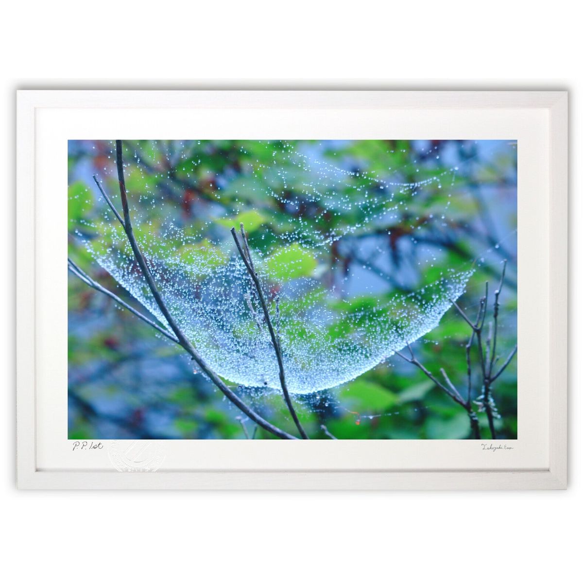 【スーパーSALE半額】版画 幻想的な露 (hory)インテリア 壁掛け 額入り 風景画 ポスター アート リビング 玄関に飾る 風水 プレゼント モダン アー...