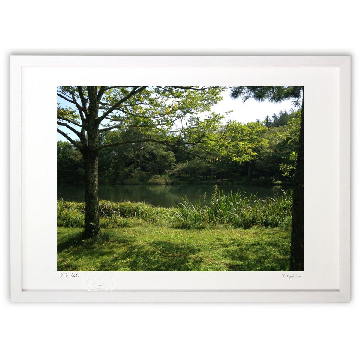 【スーパーSALE半額】版画 走り抜ける (明太子)インテリア 壁掛け 額入り 風景画 ポスター アート リビング 玄関に飾る 風水 プレゼント モダン アート...