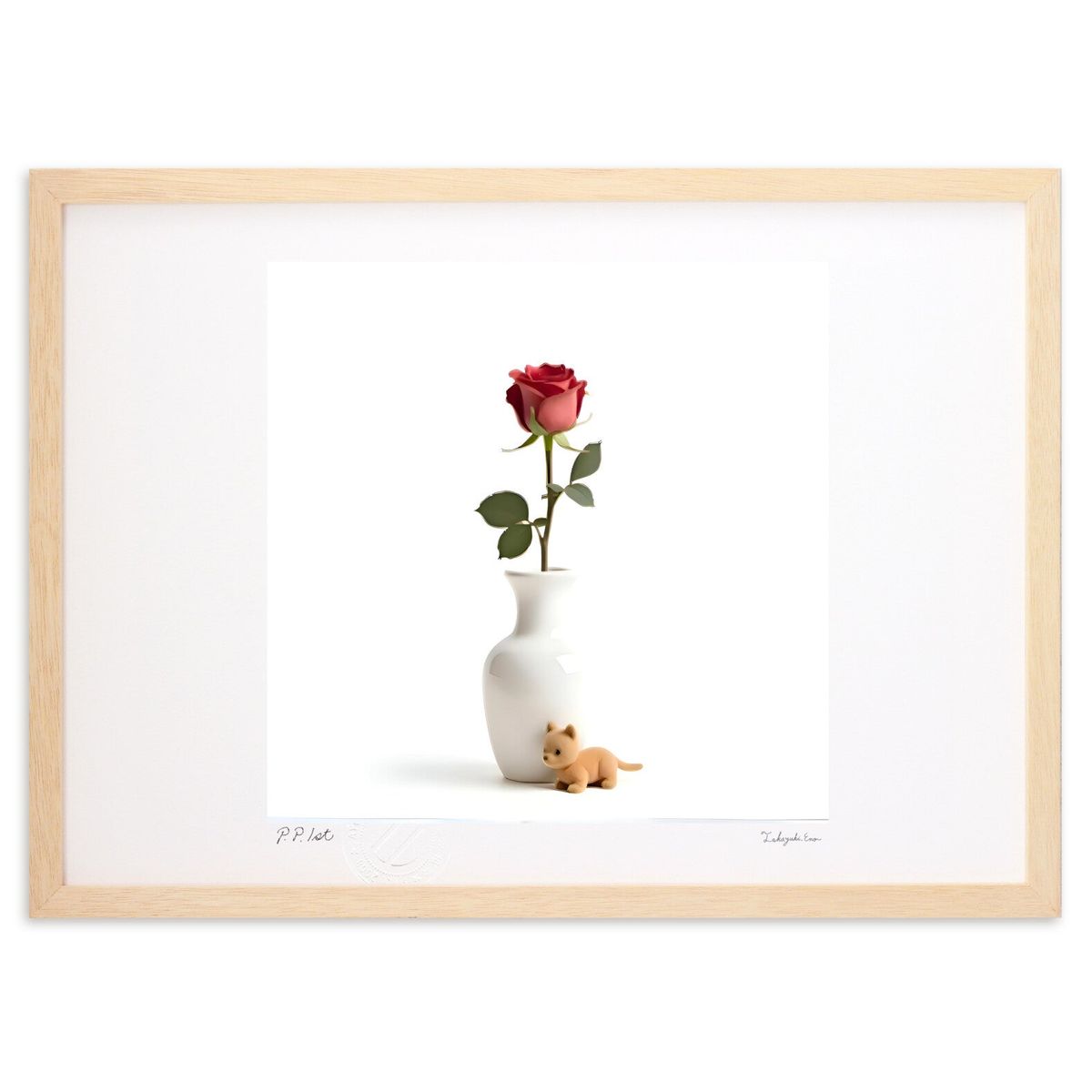 【スーパーSALE半額】版画 「紅の旋律」 (isa)インテリア 壁掛け 額入り 風景画 ポスター アート リビング 玄関に飾る 風水 プレゼント モダン アー...