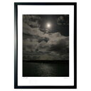 【スーパーSALE半額】版画 モノクロ世界 (しまぶくろ りょうや)インテリア 壁掛け 額入り 風景画 ポスター アート リビング 玄関に飾る 風水 プレゼント...