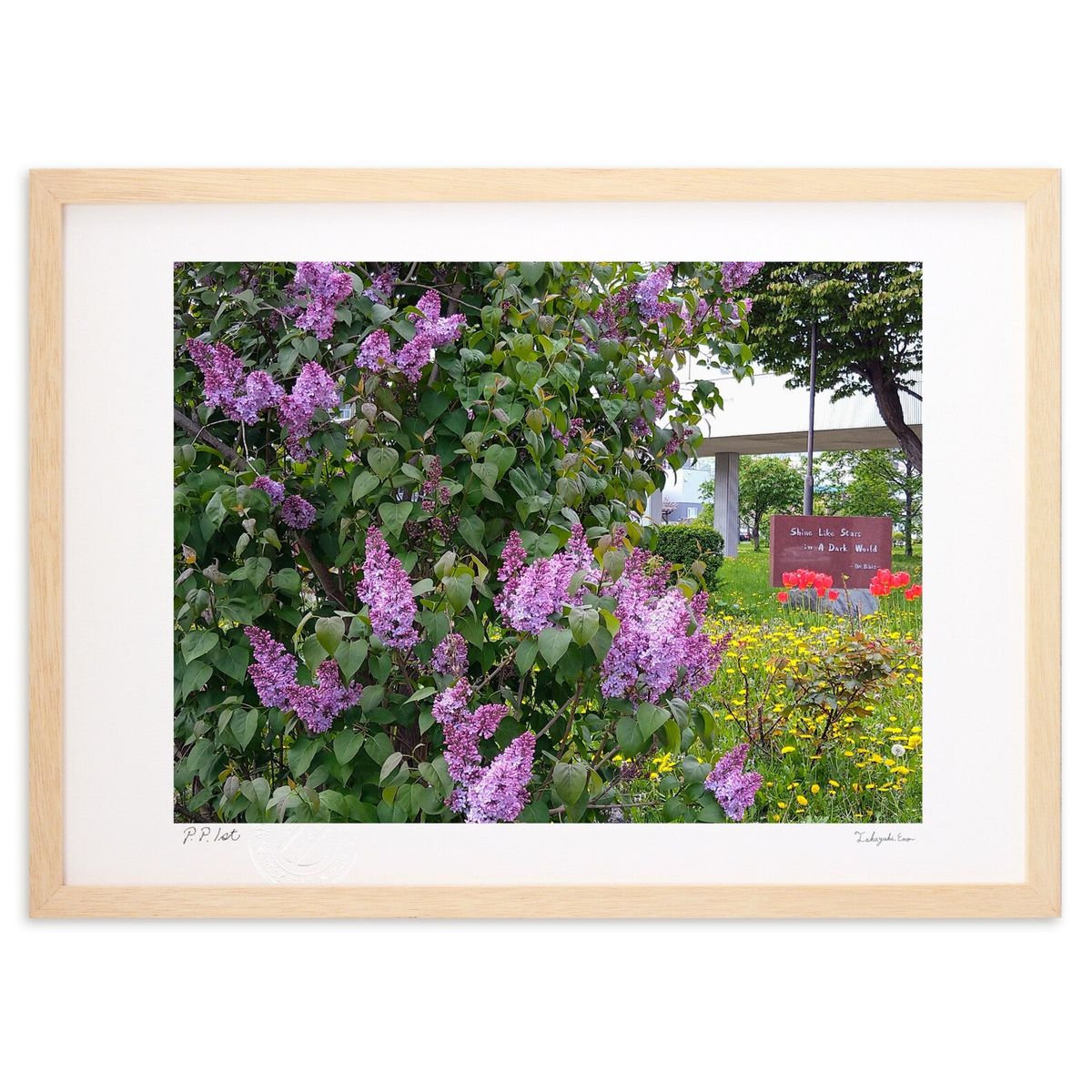 【スーパーSALE半額】版画 花園 (スノーバニラ)インテリア 壁掛け 額入り 風景画 ポスター アート リビング 玄関に飾る 風水 プレゼント モダン アート...