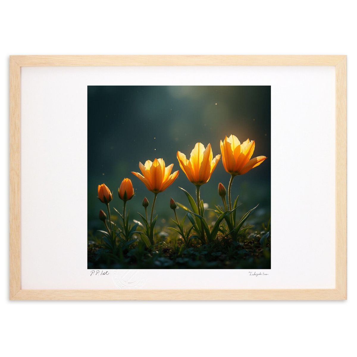 【スーパーSALE半額】版画 花の生命サイクル (isa)インテリア 壁掛け 額入り 風景画 ポスター アート リビング 玄関に飾る 風水 プレゼント モダン ...