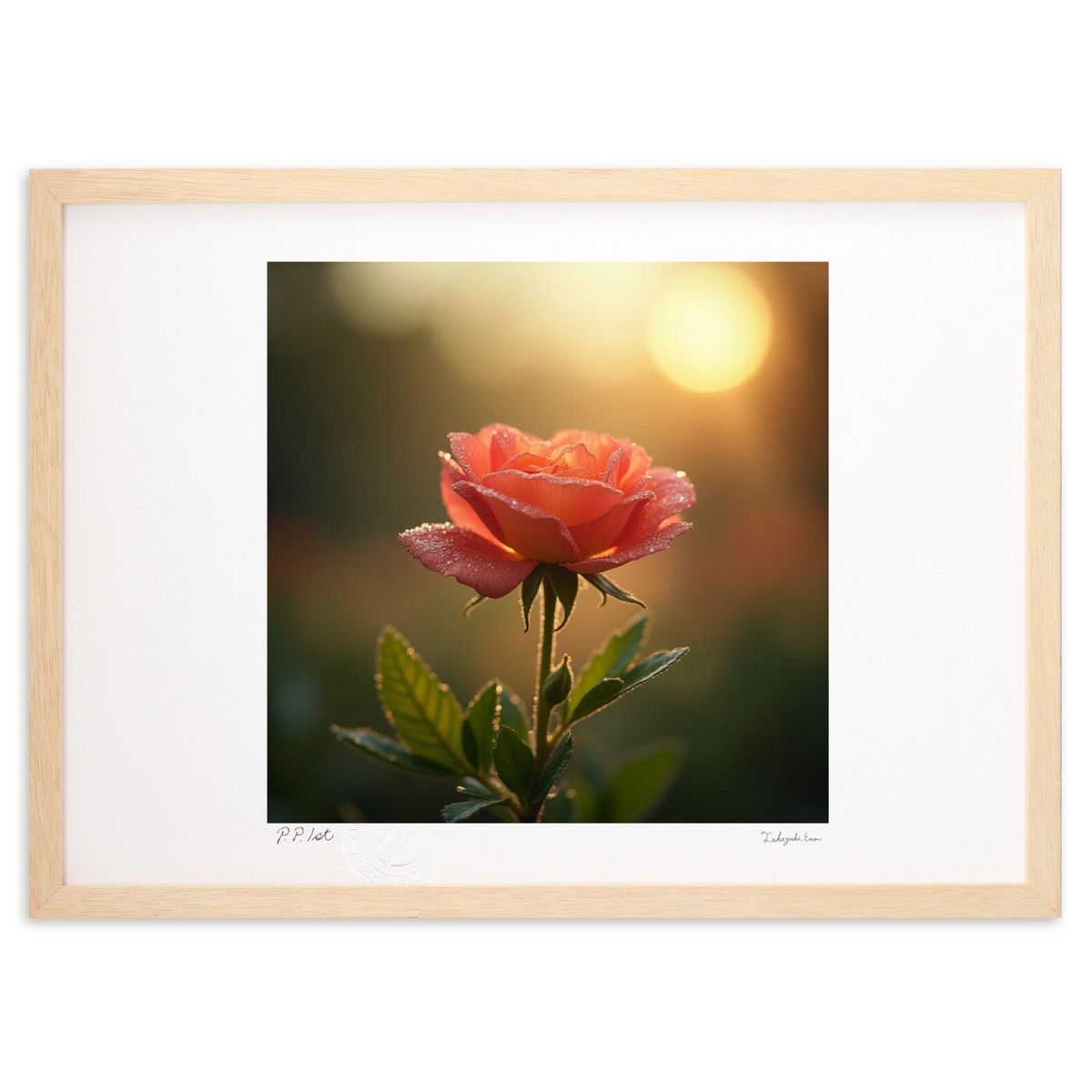 【スーパーSALE半額】版画 咲き誇る一瞬 (isa)インテリア 壁掛け 額入り 風景画 ポスター アート リビング 玄関に飾る 風水 プレゼント モダン アー...