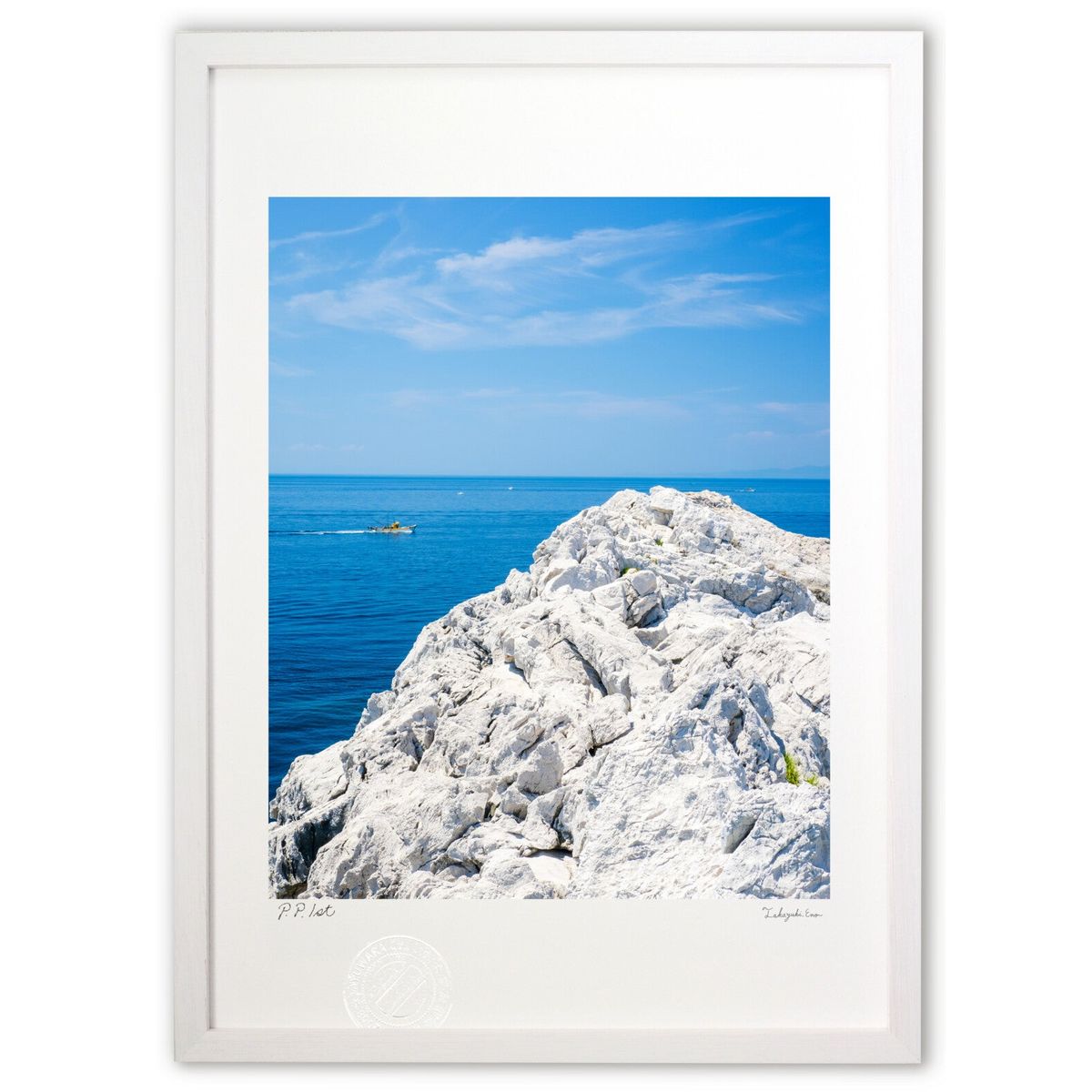 【スーパーSALE半額】版画 夏の日 (K.Osuka)インテリア 壁掛け 額入り 風景画 ポスター アート リビング 玄関に飾る 風水 プレゼント モダン ア...