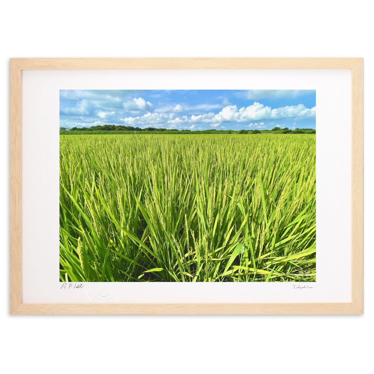 【スーパーSALE半額】版画 季節は進む (榎本高行)インテリア 壁掛け 額入り 風景画 ポスター アート リビング 玄関に飾る 風水 プレゼント モダン アー...