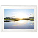 【スーパーSALE半額】版画 水鏡の水田 (如月)インテリア 壁掛け 額入り 風景画 ポスター アート リビング 玄関に飾る 風水 プレゼント モダン アートフ...