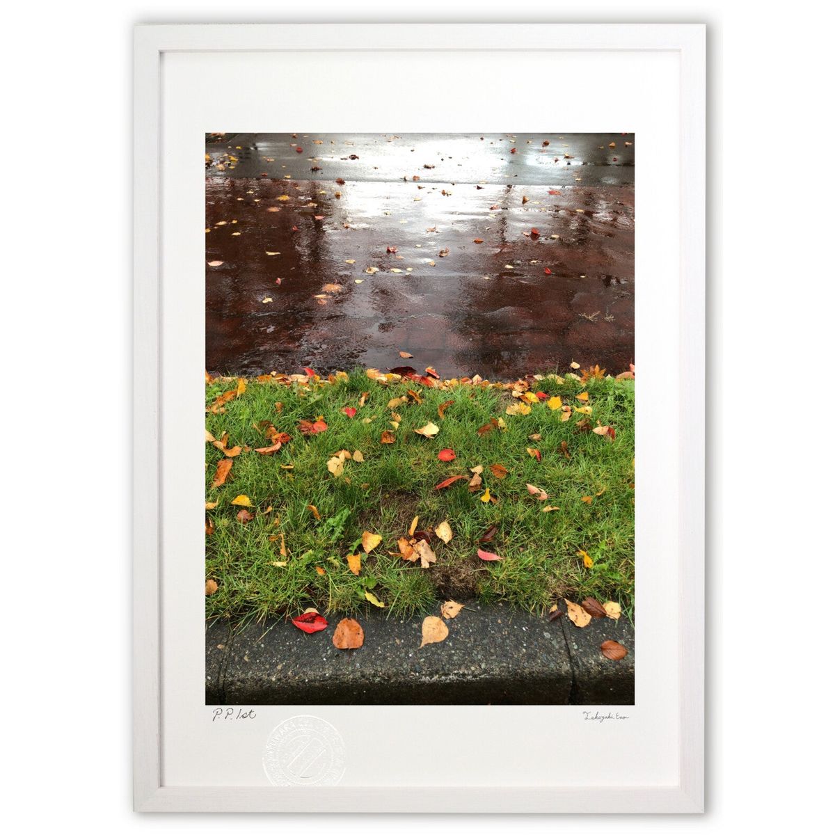 【スーパーSALE半額】版画 足元 (明太子)インテリア 壁掛け 額入り 風景画 ポスター アート リビング 玄関に飾る 風水 プレゼント モダン アートフレー...