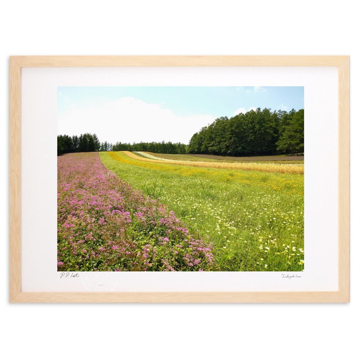 【スーパーSALE半額】版画 パッチワーク (スノーバニラ)インテリア 壁掛け 額入り 風景画 ポスター アート リビング 玄関に飾る 風水 プレゼント モダン...