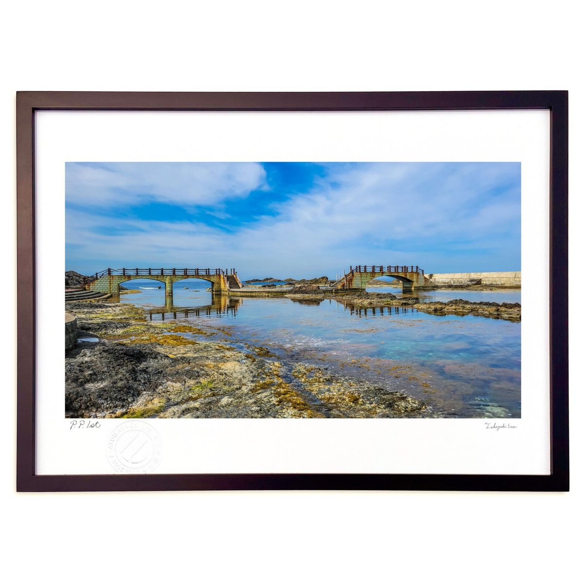 【スーパーSALE半額】版画 佐渡の風景 (mameco)インテリア 壁掛け 額入り 風景画 ポスター アート リビング 玄関に飾る 風水 プレゼント モダン ...