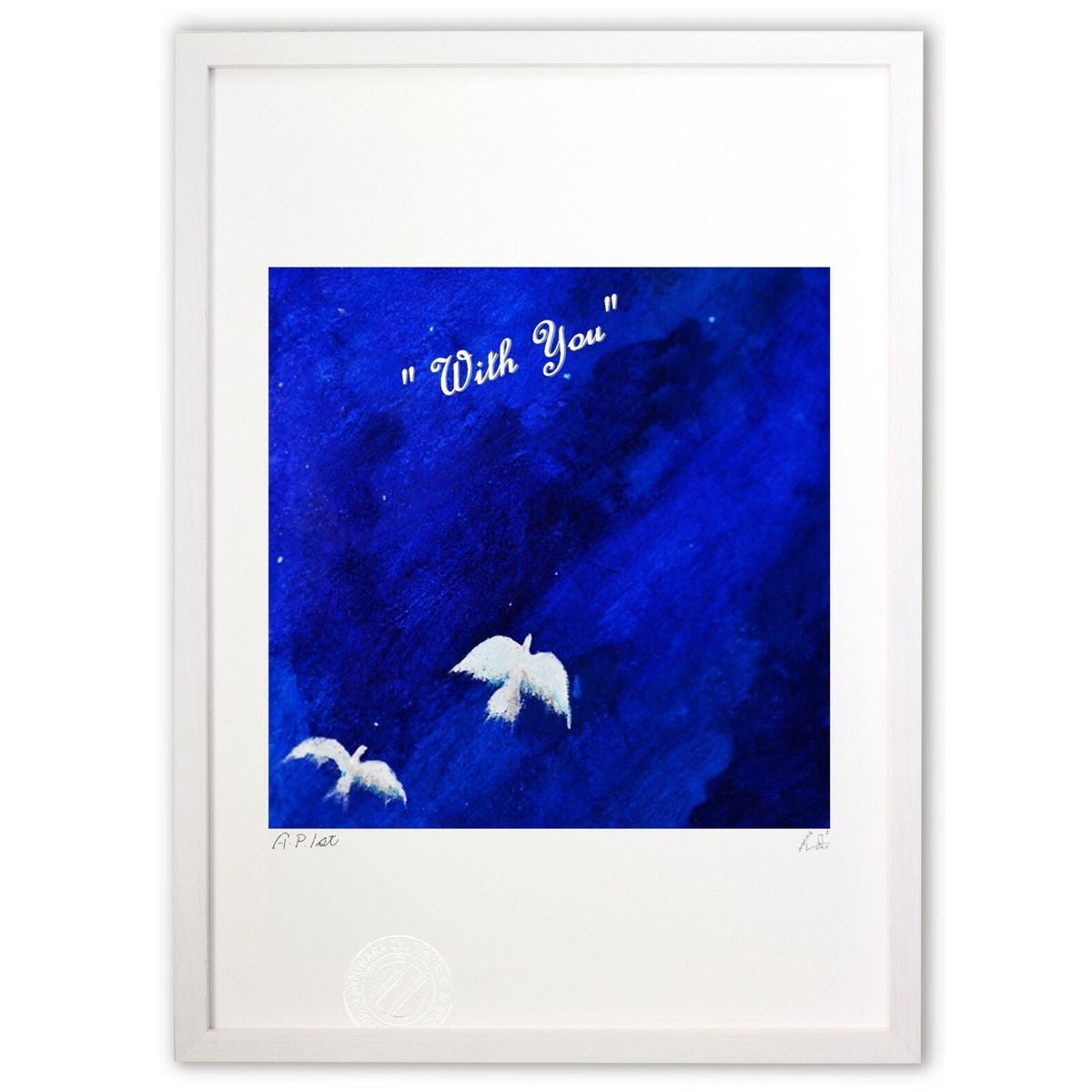 【スーパーSALE半額】版画 With You (ocarinanono)