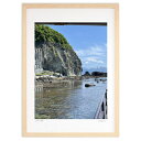 【スーパーSALE半額】版画 春の海 (uzi1959)インテリア 壁掛け 額入り 風景画 ポスター アート リビング 玄関に飾る 風水 プレゼント モダン ア...