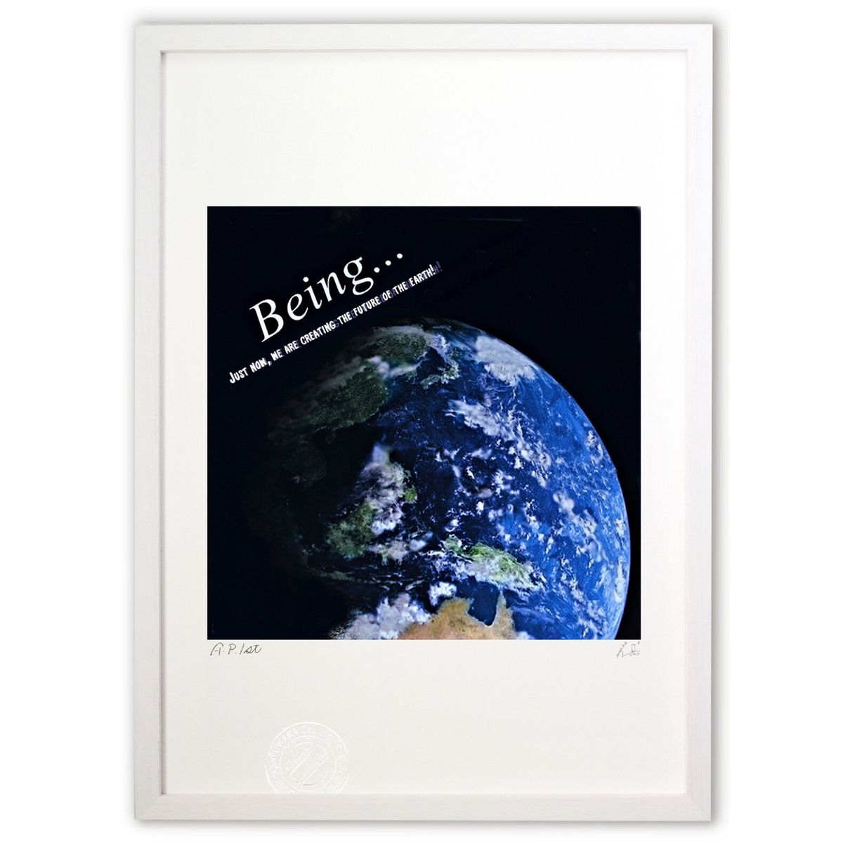 【スーパーSALE半額】版画 Being... (ocarinanono)