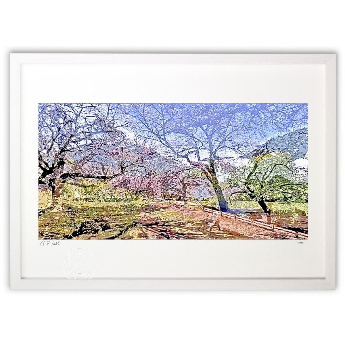 【スーパーSALE半額】版画 散歩道 (kaminacolours(カミナカラーズ))