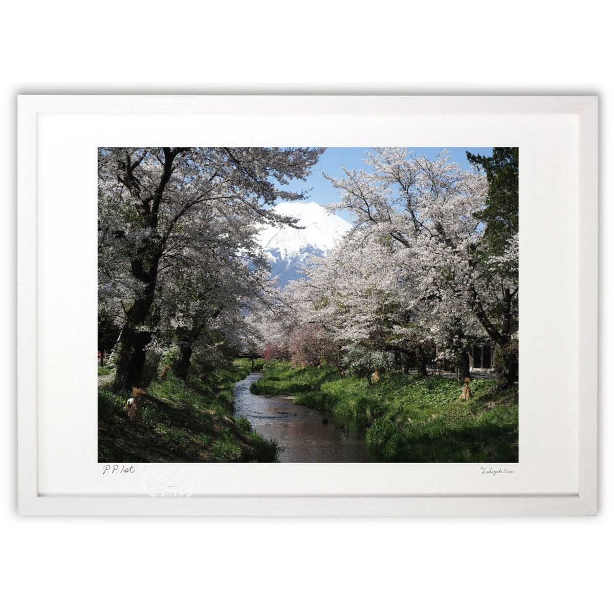 【スーパーSALE半額】版画 春、来たる。 (A.HARASHINA)インテリア 壁掛け 額入り 風景画 ポスター アート リビング 玄関に飾る 風水 プレゼン...