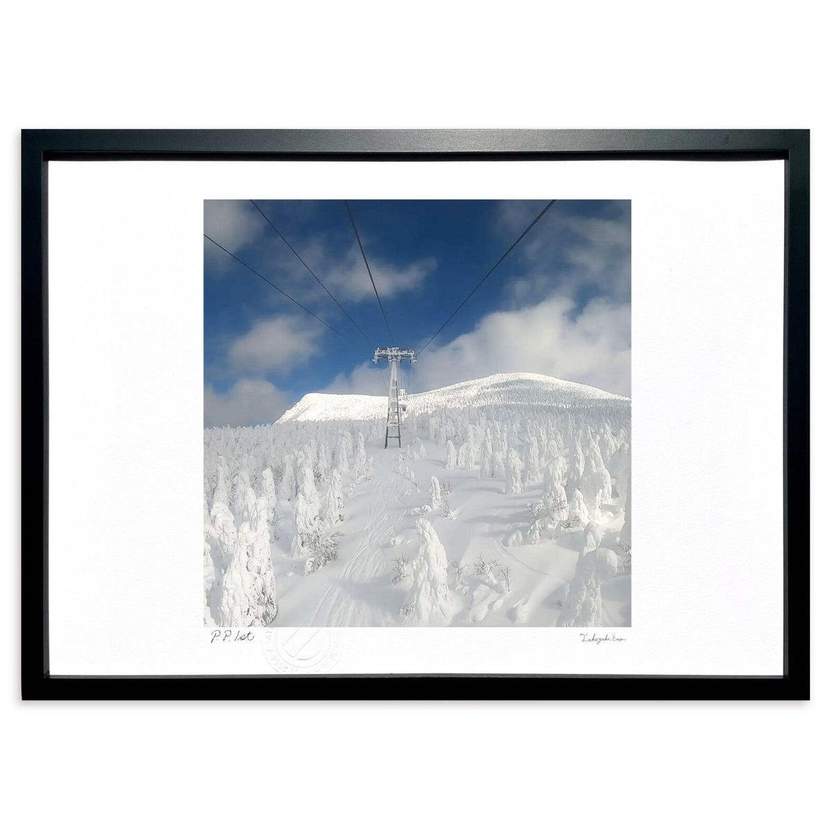 【スーパーSALE半額】版画 冬のモンスター (recno4do)インテリア 壁掛け 額入り 風景画 ポスター アート リビング 玄関に飾る 風水 プレゼント ...