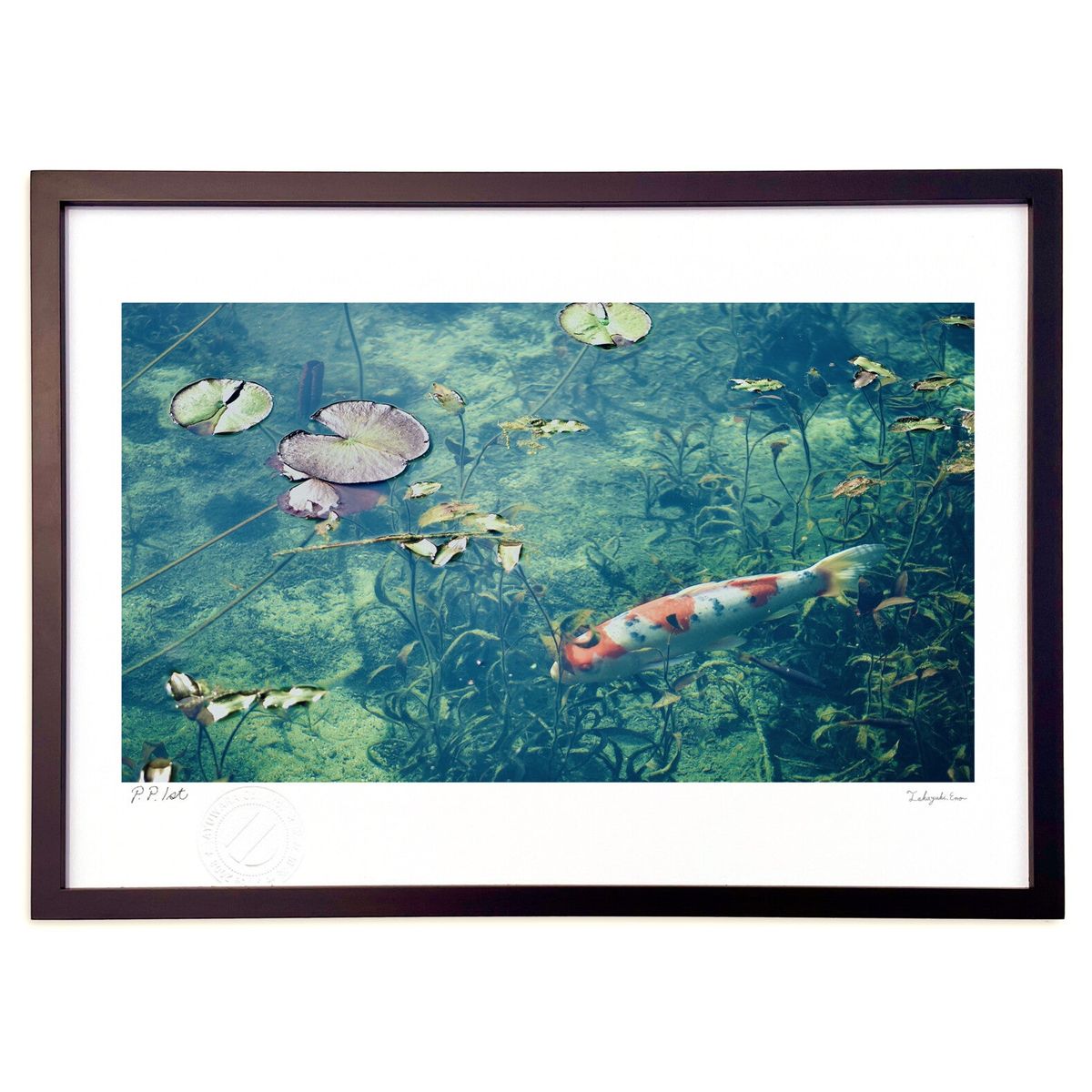 【スーパーSALE半額】版画 翠色の楽園 (#daichi)インテリア 壁掛け 額入り 風景画 ポスター アート リビング 玄関に飾る 風水 プレゼント モダン...