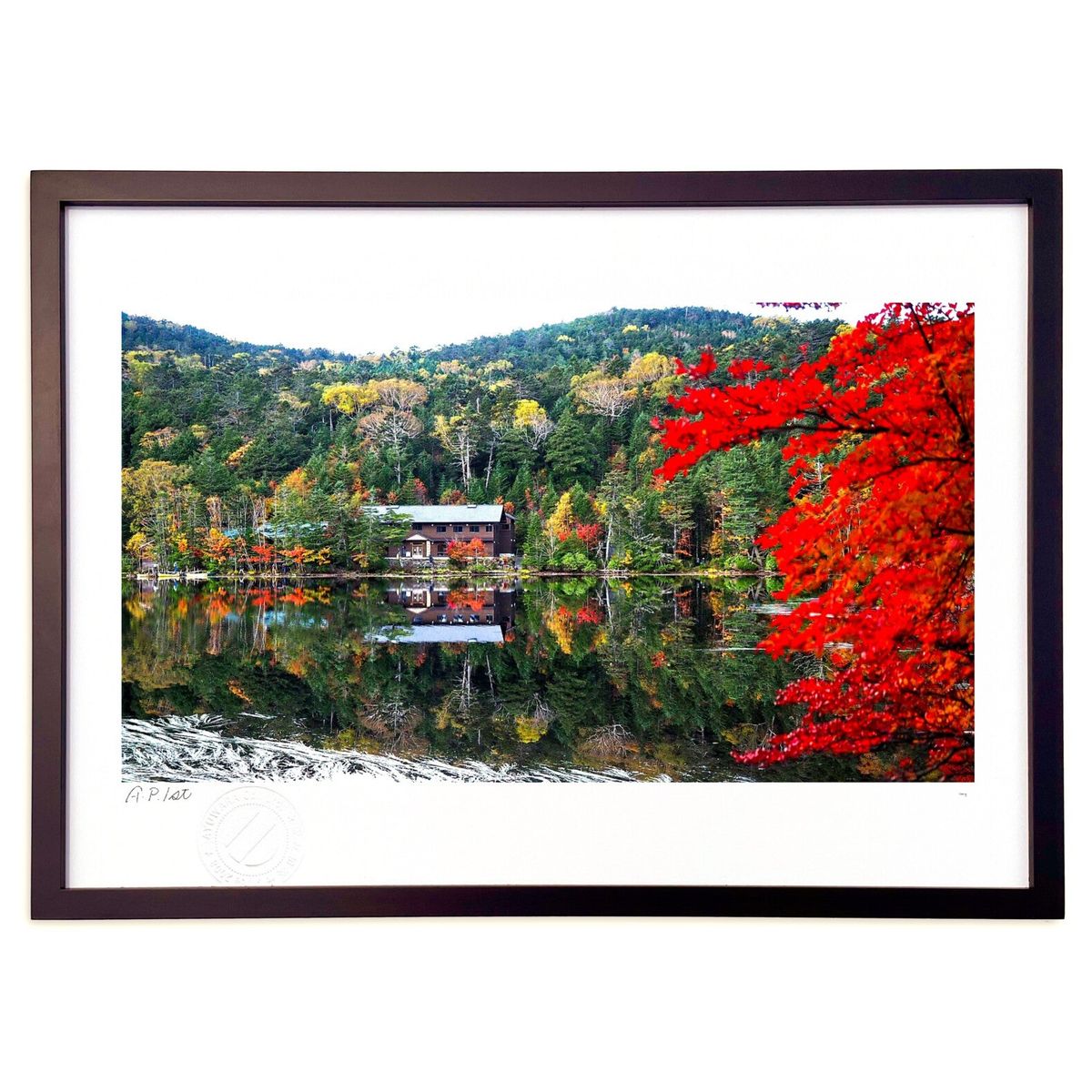 【スーパーSALE半額】版画 四季シリーズ【秋】002 (hi69ing)