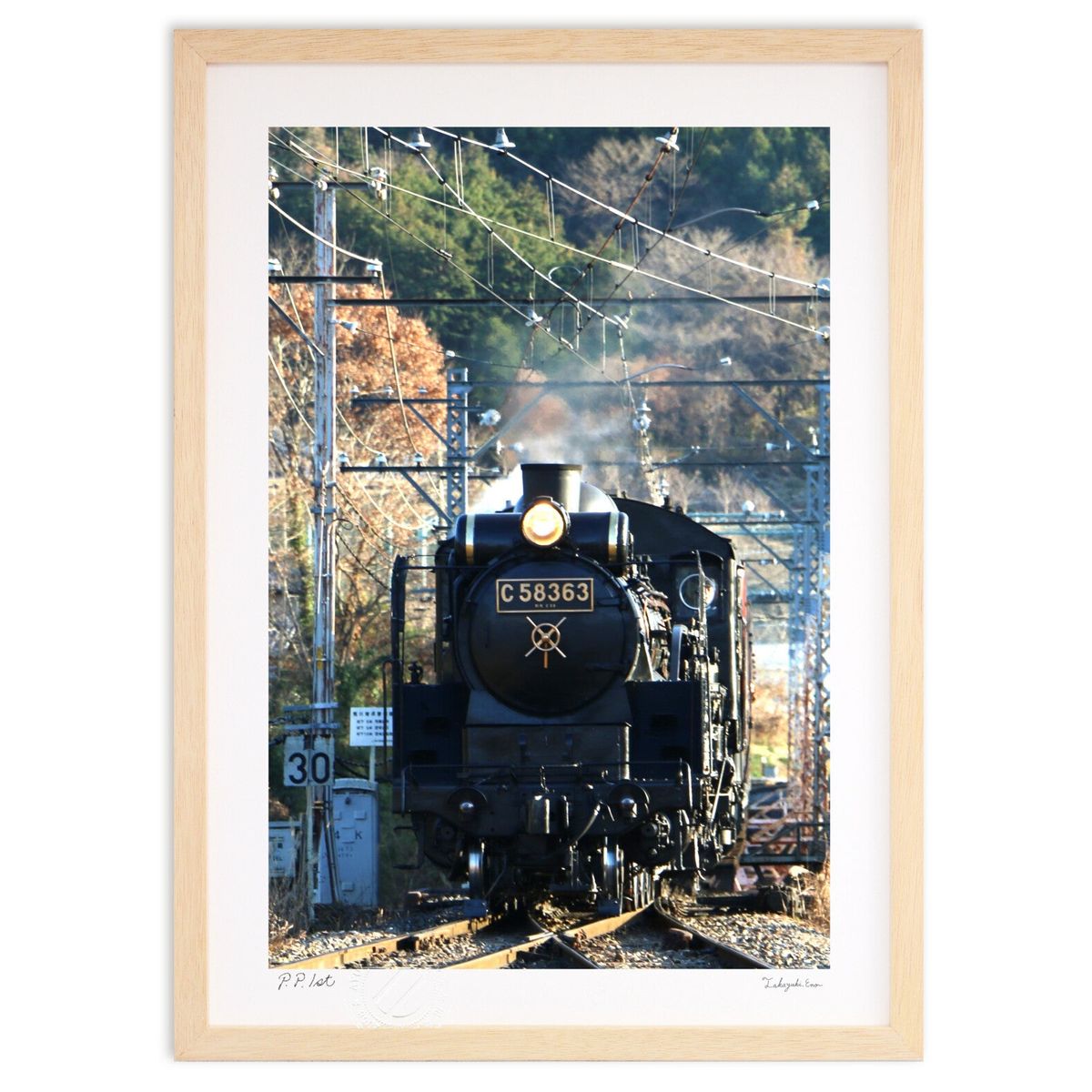 【スーパーSALE半額】版画 写真 C58 (縦) (C5348)インテリア 壁掛け 額入り 風景画 ポスター アート リビング 玄関に飾る 風水 プレゼント ...