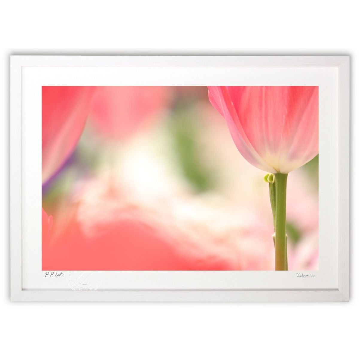 版画 理想のやさしさ (春雨)インテリア 壁掛け 額入り 風景画 ポスター アート リビング 玄関に飾る 風水 プレゼント モダン アートフレーム