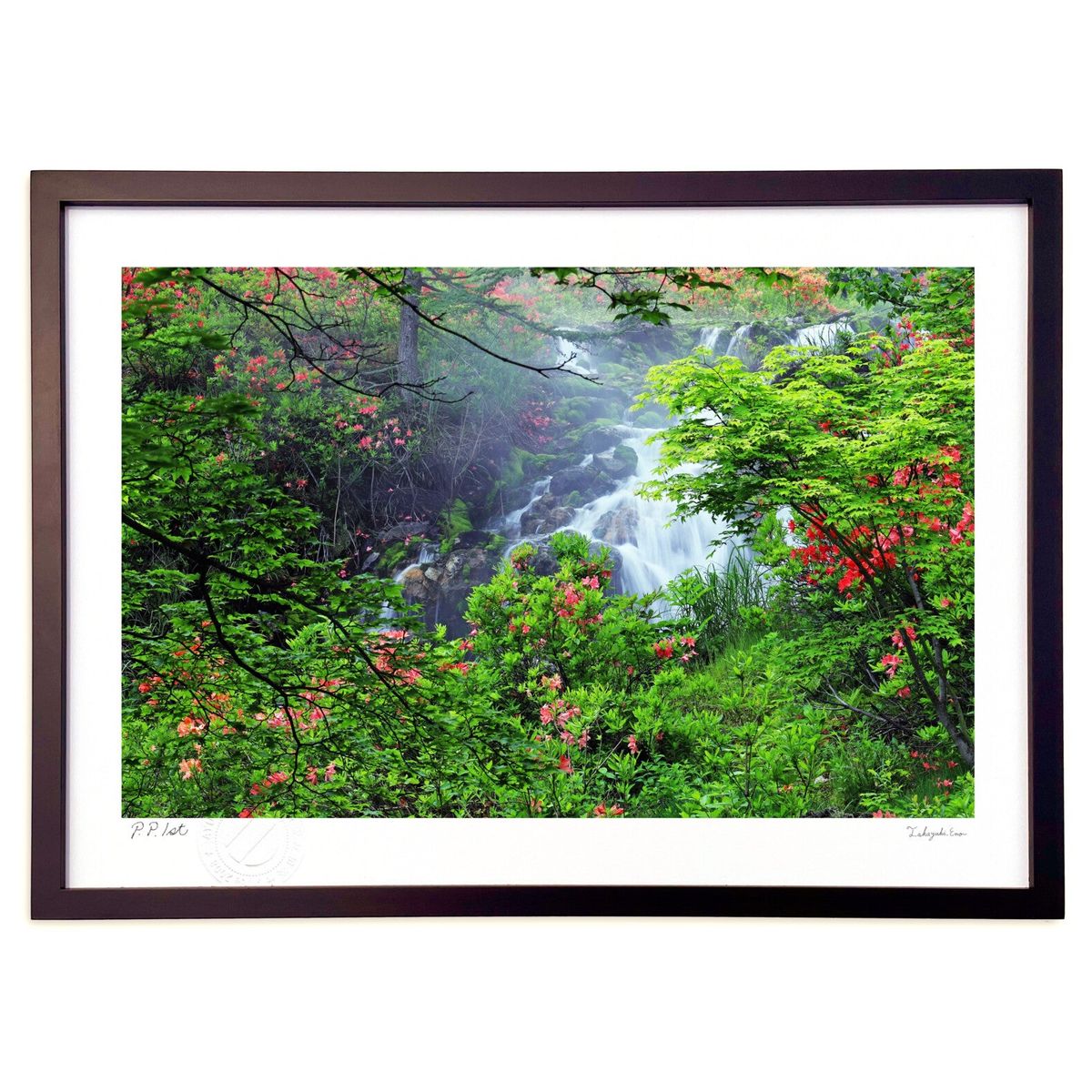 版画 ＜ 絵葉書 お元気ですか ＞ (瀬川憲)インテリア 壁掛け 額入り 風景画 ポスター アート リビング 玄関に飾る 風水 プレゼント モダン アートフレーム