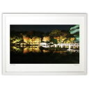 【スーパーSALE半額】版画 夜のさんぽ (Do)インテリア 壁掛け 額入り 風景画 ポスター アート リビング 玄関に飾る 風水 プレゼント モダン アートフ...