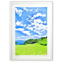 【スーパーSALE半額】版画 夏のブランコ (mitan)インテリア 壁掛け 額入り 風景画 ポスター アート リビング 玄関に飾る 風水 プレゼント モダン ...