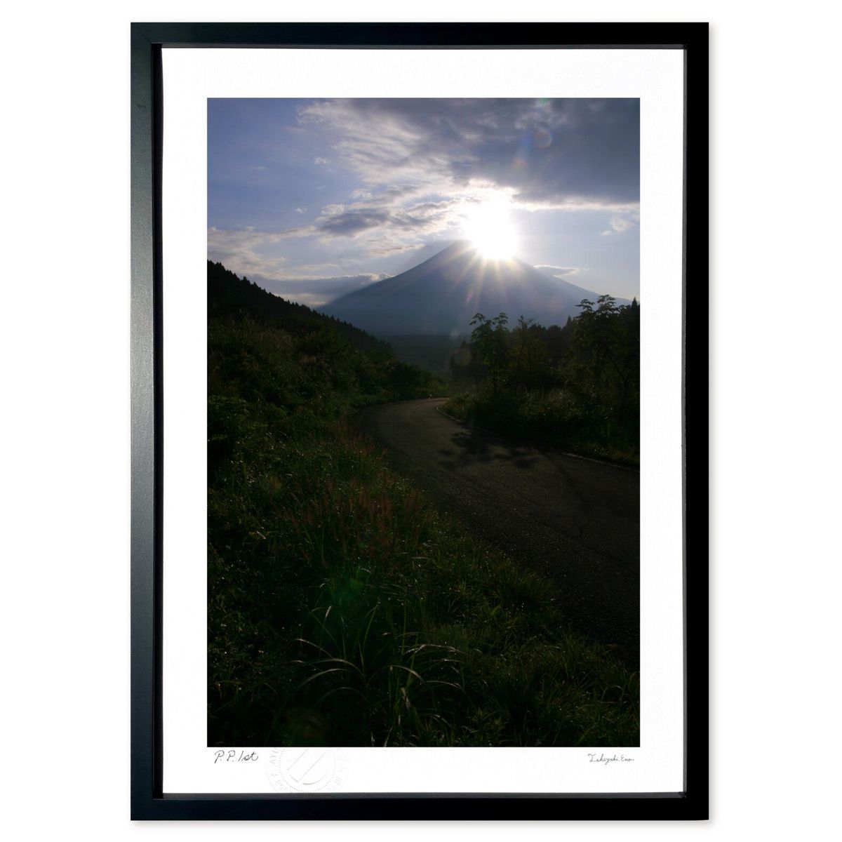 版画 初秋の宝光 (村井孝彦)インテリア 壁掛け 額入り 風景画 ポスター アート リビング 玄関に飾る 風水 プレゼント モダン アートフレーム
