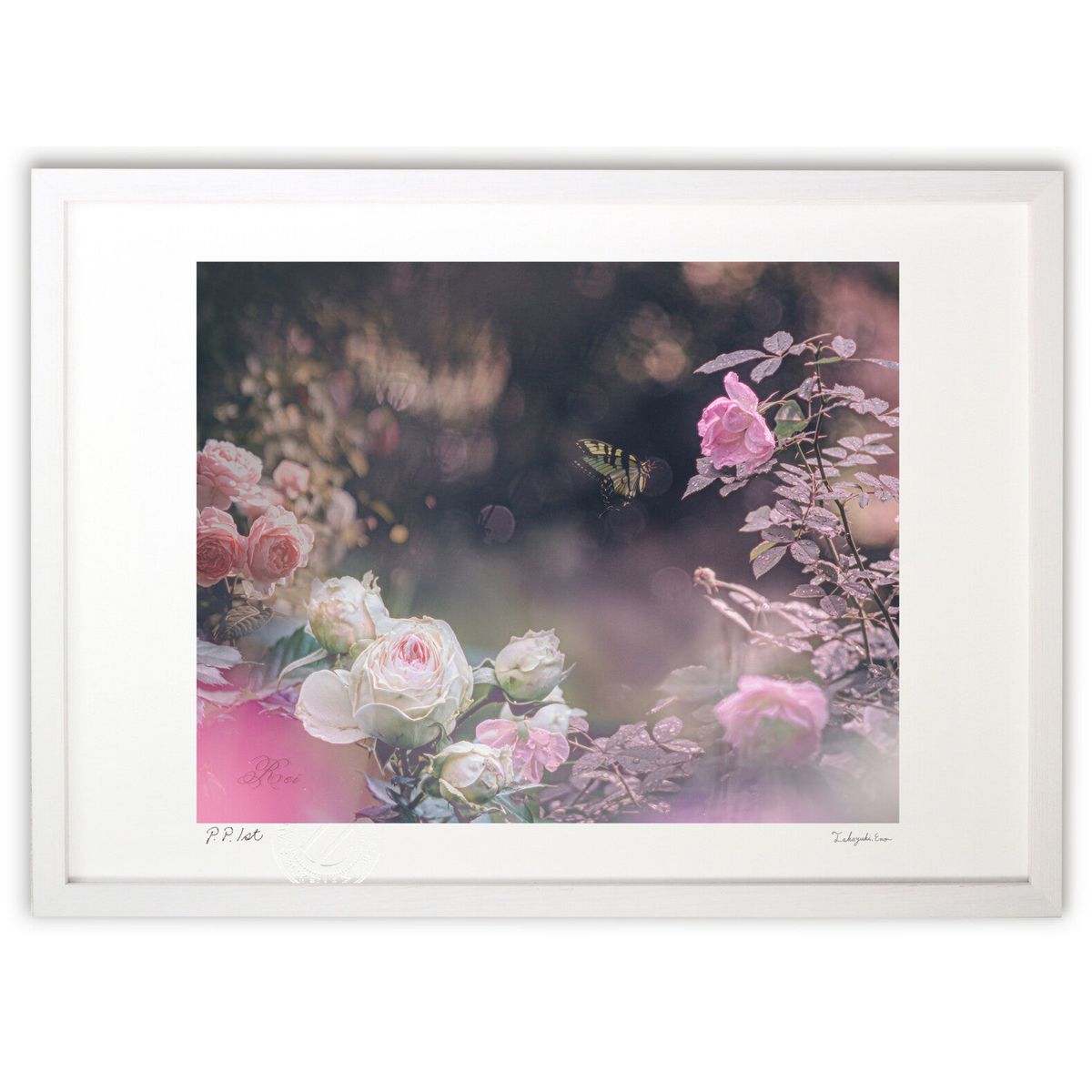 版画 春を待つ (rei)インテリア 壁掛け 額入り 風景画 ポスター アート リビング 玄関に飾る 風水 プレゼント モダン アートフレーム