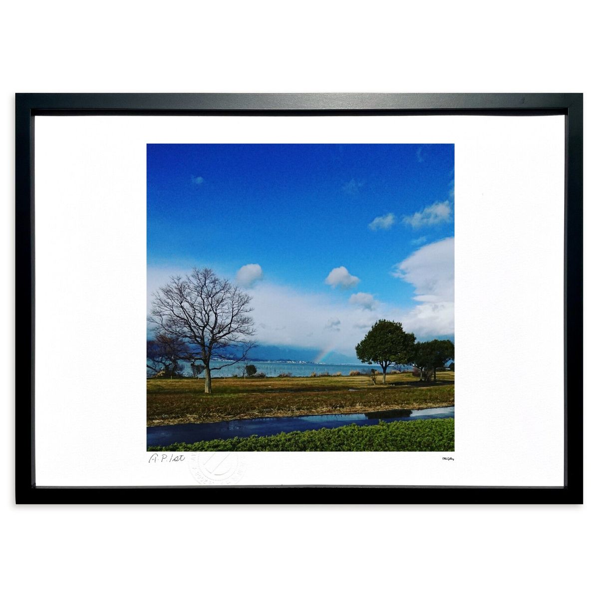 版画 希望の空 (Old'sGallery)インテリア 壁掛け 額入り 風景画 ポスター アート リビング 玄関に飾る 風水 プレゼント モダン アートフレーム