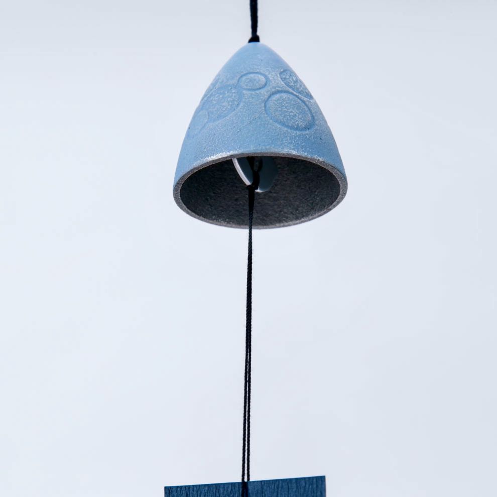 風鈴 シャボン玉 銀/空色 伝統工芸 南部鉄器 岩鋳謹製 音風景 余韻の残る音 創業10...