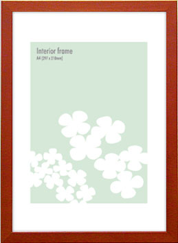 額縁 Interior Frame Orange A5 ゆうパケット フレーム インテリア 絵 飾る 壁飾け 写真 御祝 ギフト ..