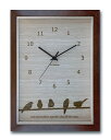 時計 DECLOCK インテリアクロック Bird-BR/掛け時計 置き時計 ウォールクロック インテリア 壁掛け 時刻 ギフト プレゼント 新築祝い おしゃれ 飾る かわいい アート Sサイズ
